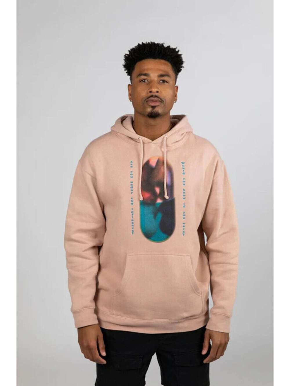 EPIC SOUL Hoodie Addicted Influence Heavyweight Dusty Pink Unisex M Pullover